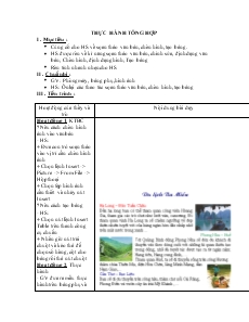 Giáo án Tin học lớp 6 - Chương 4: Soạn thảo văn bản - Bài thực hành tổng hợp - Du lịch ba miền