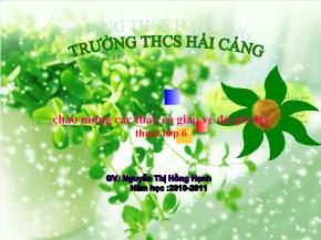 Bài 26: Vẽ trang trí Kẻ chữ in hoa nét thanh nét đậm - Nguyễn Thị Hồng Hạnh