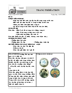 Bài 22: Vẽ trang trí - Trang trí đĩa tròn - Đinh Đức Quang