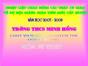 Bài 28: Vẽ tranh Minh họa truyện cổ tích - Nguyễn Thị Hương Giang