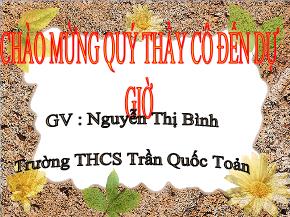 Bài giảng Ngữ văn 6 - Thạch Sanh - Nguyễn Thị Bình