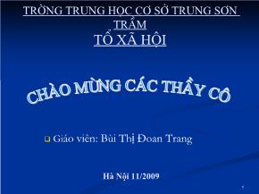 Giáo án Ngữ văn 6 - Tập 1 - Thầy bói xem voi - Bùi Thị Đoan Trang