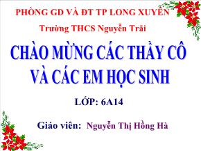 Bài 16: Tìm tỉ số của hai số - Nguyễn Thị Hồng Hà