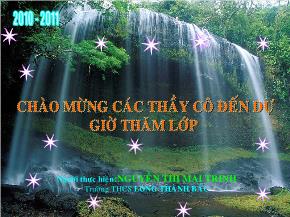Tiết 11: Vẽ đoạn thẳng cho biết độ dài - Nguyễn Thị Mai Trinh