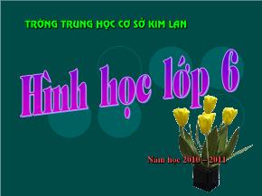 Tiết 2, Bài 2: Ba điểm thẳng hàng - Trường THCS Kim Lan