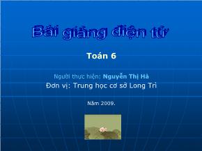 Tiết 65, Bài 12: Tính chất của phép nhân - Nguyễn Thị Hà