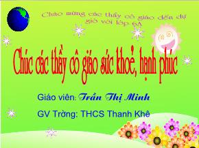 Tiết 84, Bài 10: Phép nhân phân số - Trần Thị Minh