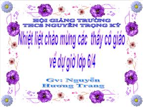 Tiết 29: Ước chung và bội chung - Nguyễn Hương Trang