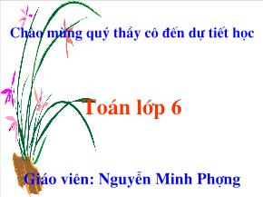 Bài 10: Trung điểm của đoạn thẳng - Nguyễn Minh Phượng