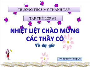 Bài 10: Trung điểm của đoạn thẳng - Nguyễn Thị Mỵ