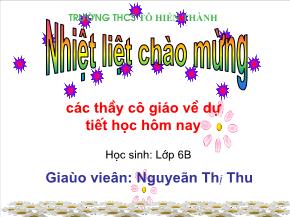 Bài 10: Trung điểm của đoạn thẳng - Nguyễn Thị Thu