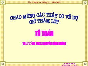 Bài 10: Trung điểm của đoạn thẳng - Trường THCS Nguyễn Bỉnh Khiêm