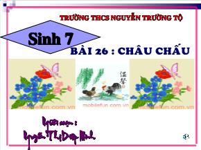 Bài 26: Châu chấu - Nguyễn Thị Diệu Minh