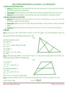 Bài 4: Đường trung bình của tam giác - Của hình thang - Phùng Thế Ngoại