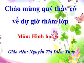 Bài 6: Tia phân giác của một góc - Nguyễn Thị Diễm Thúy