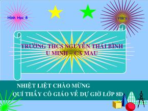 Bài 6: Trường hợp đồng dạng thứ hai - Trường THCS Nguyễn Thái Bình