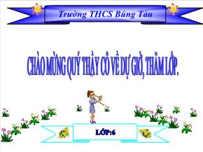 Bài 9: Tam giác - Trường THCS Búng Tàu
