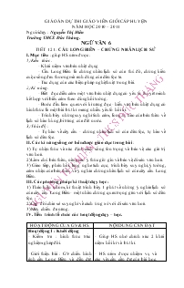 Giáo án Ngữ văn 6, tập 2 - Cầu Long Biên - Chứng nhân lịch sử - Nguyễn Thị Hiên