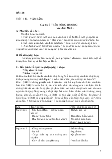 Giáo án Ngữ văn 7, tập 2 - Ca Huế trên sông Hương