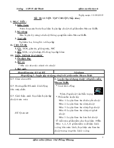 Giáo án Tin học 7 - Phần 2: Phần mềm học tập - Bài 10: Luyện gõ phím nhanh bằng Typing Test - Phan Thị Hồng Nhung - Trường THCS Lê Bình