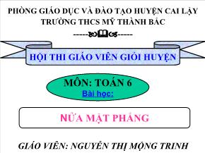 Nửa mặt phẳng - Nguyễn Thị Mộng Trinh