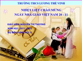 Tiết 12: Trung điểm của đoạn thẳng - Nguyễn Thị Thương