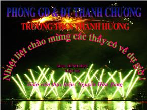 Tiết 16, Bài 2: Góc - Nguyễn Hữu Bang