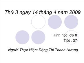Tiết 37, Bài 1: Định lí Ta-Lét trong tam giác - Đặng Thị Thanh Hương