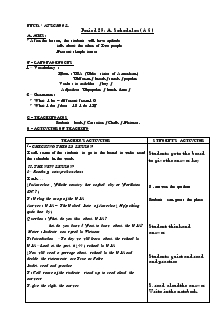 Unit 4: At schooll - Period 23: A. Schedules (A6)