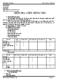 Giáo án Ngữ văn 7 - Trường THCS Vĩnh Khánh - Tuần 24