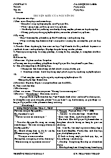 Giáo án Ngữ văn lớp 9 - Tiết 26: Truyện kiều của Nguyễn Du