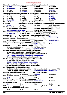 Đề và đáp án Tiếng Anh lớp 12 - Đề số 24