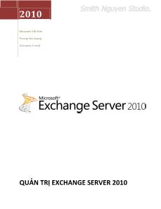Quản trị Exchange server 2010
