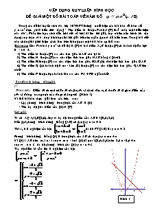 Vận dụng suy luận hình học để giải một số bài toán về hàm số y = ax2 (a ≠ 0)